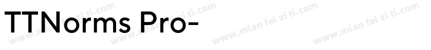 TTNorms Pro字体字体转换